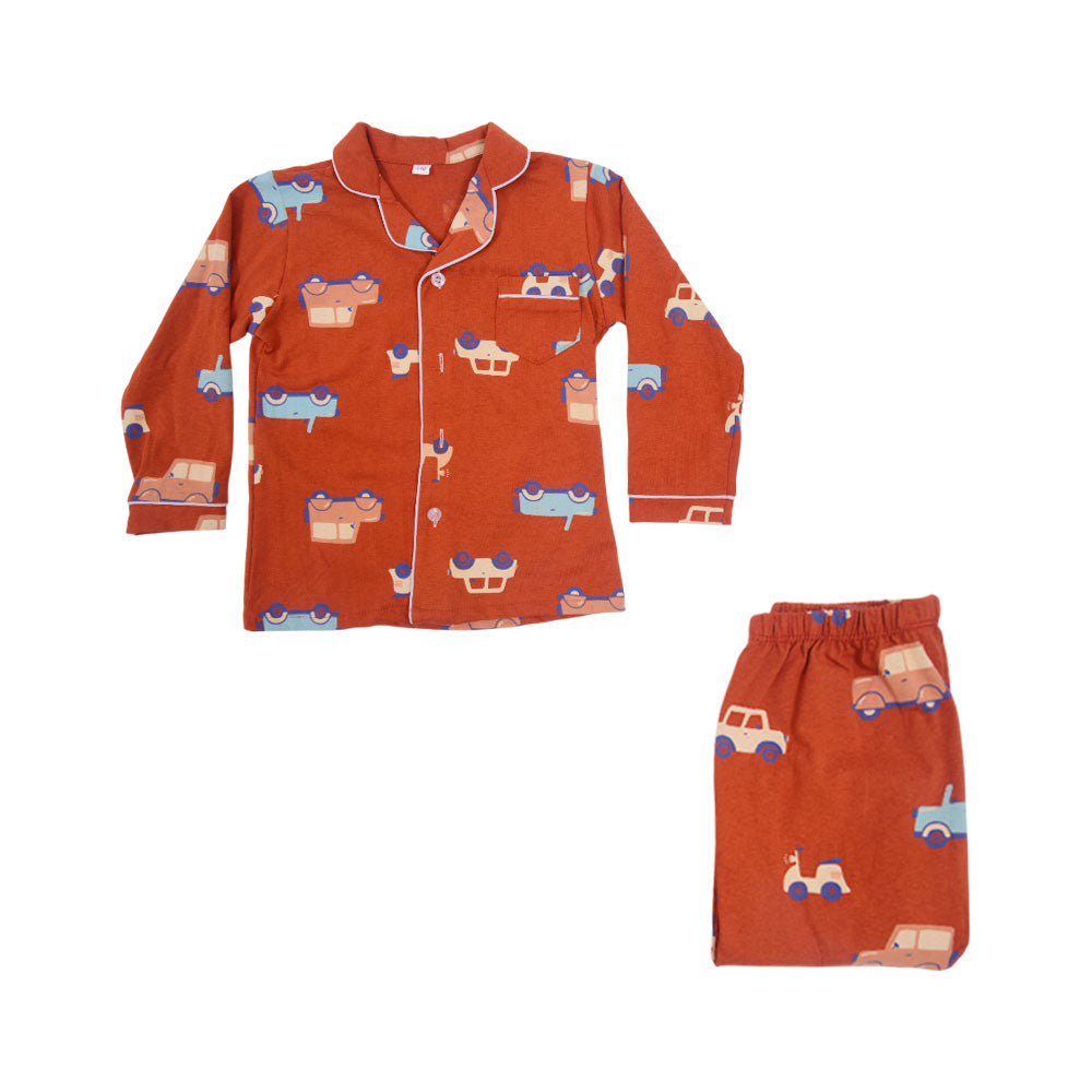 BOYS L/S 2PC SLEEPING SUIT F/O MZW-24 4-5 YEAR NO13