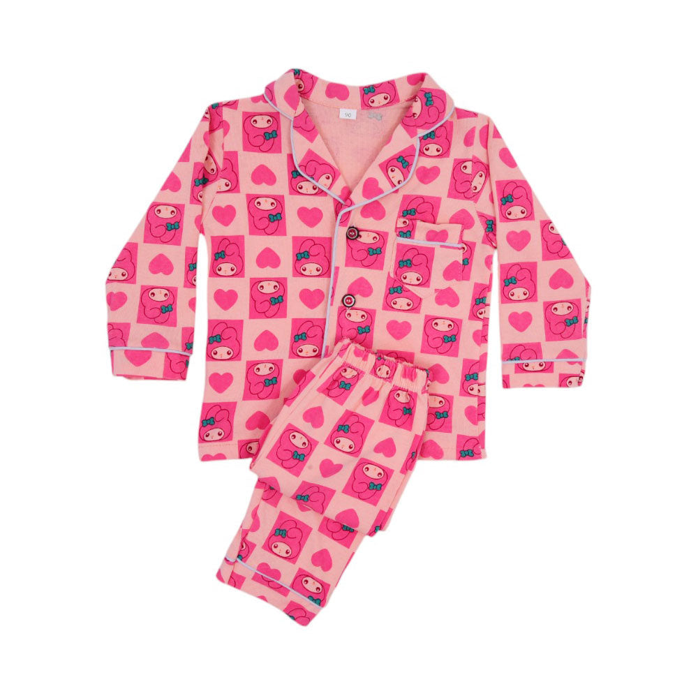 GIRLS L/S 2PC SLEEPING SUIT F/O MZW-24 9-12M NO12