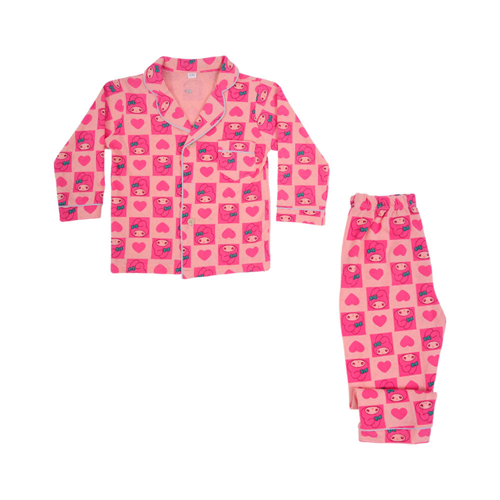 GIRLS L/S 2PC SLEEPING SUIT F/O MZW-24 12-18M NO12