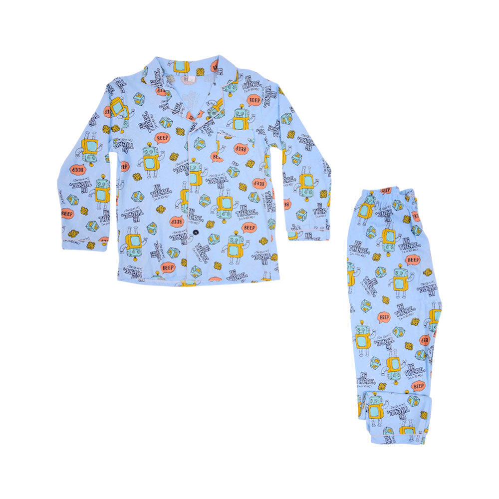 BOYS L/S 2PC SLEEPING SUIT F/O MZW-24 8-9 YEAR NO15