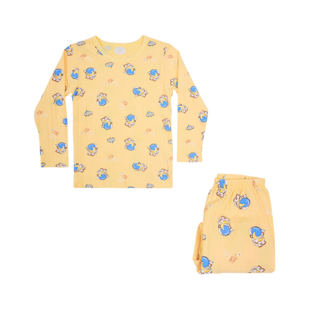 BOYS L/S 2PC SLEEPING SUIT ROT MZW-24 3-4 YEAR N11
