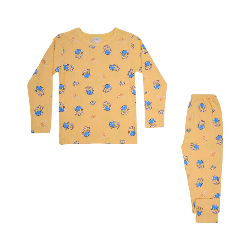BOYS L/S 2PC SLEEPING SUIT ROT MZW-24 5-6 YEAR N11