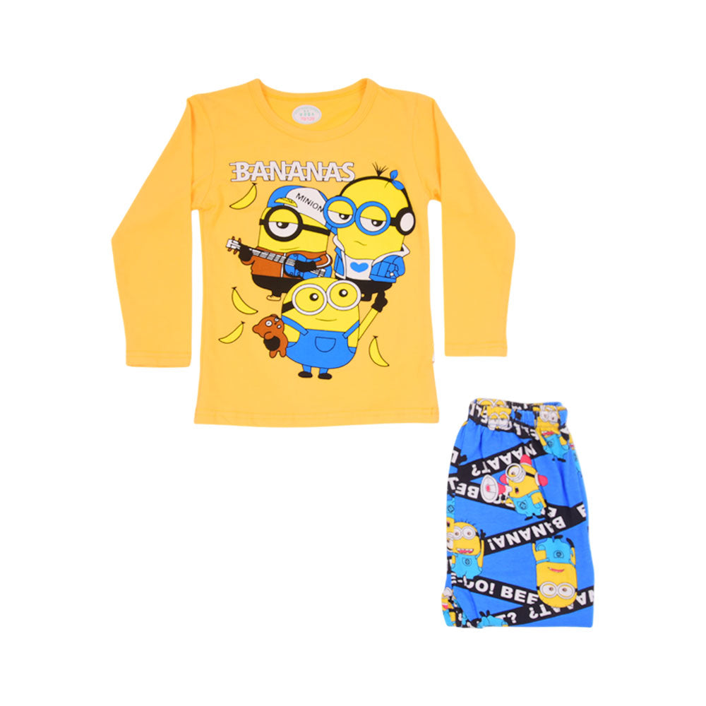 BOYS L/S 2PC SLEEPING SUIT CHR MZW-24 2-3 YEAR N-18