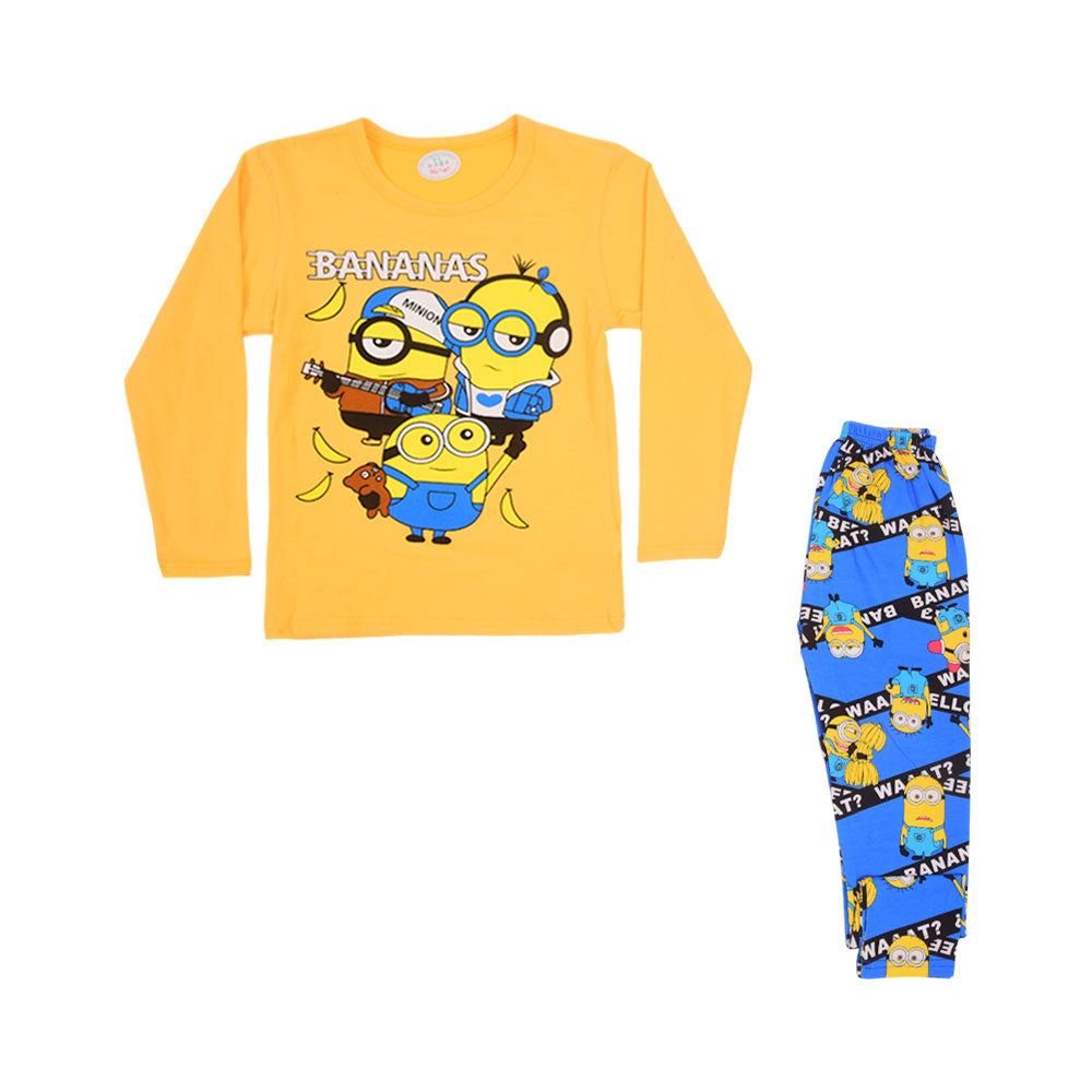 BOYS L/S 2PC SLEEPING SUIT CHR MZW-24 4-5 YEAR N-18