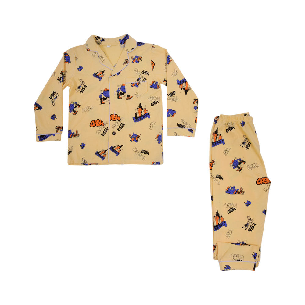BOYS L/S 2PC SLEEPING SUIT F/O MZW-24 5-6 YEAR NO21