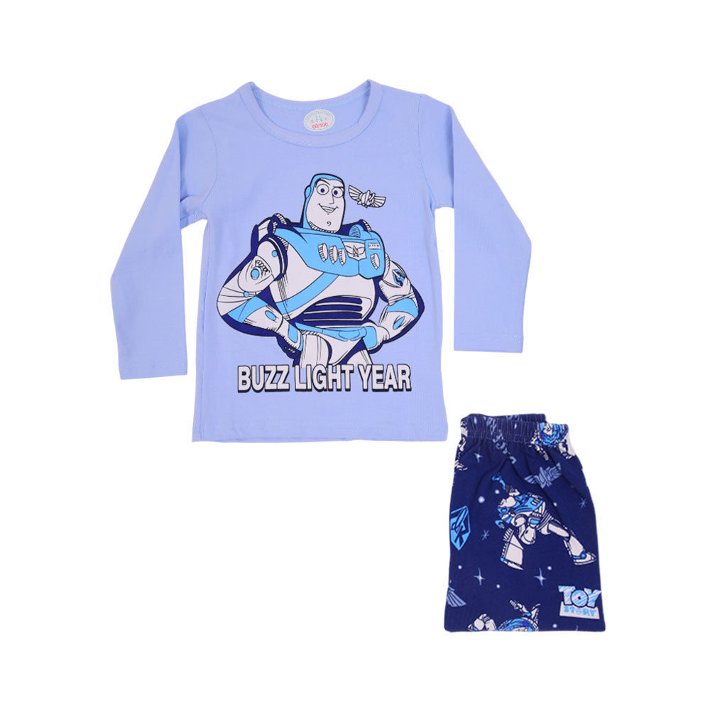 BOYS L/S 2PC SLEEPING SUIT CHR MZW-24 12-18M N-19