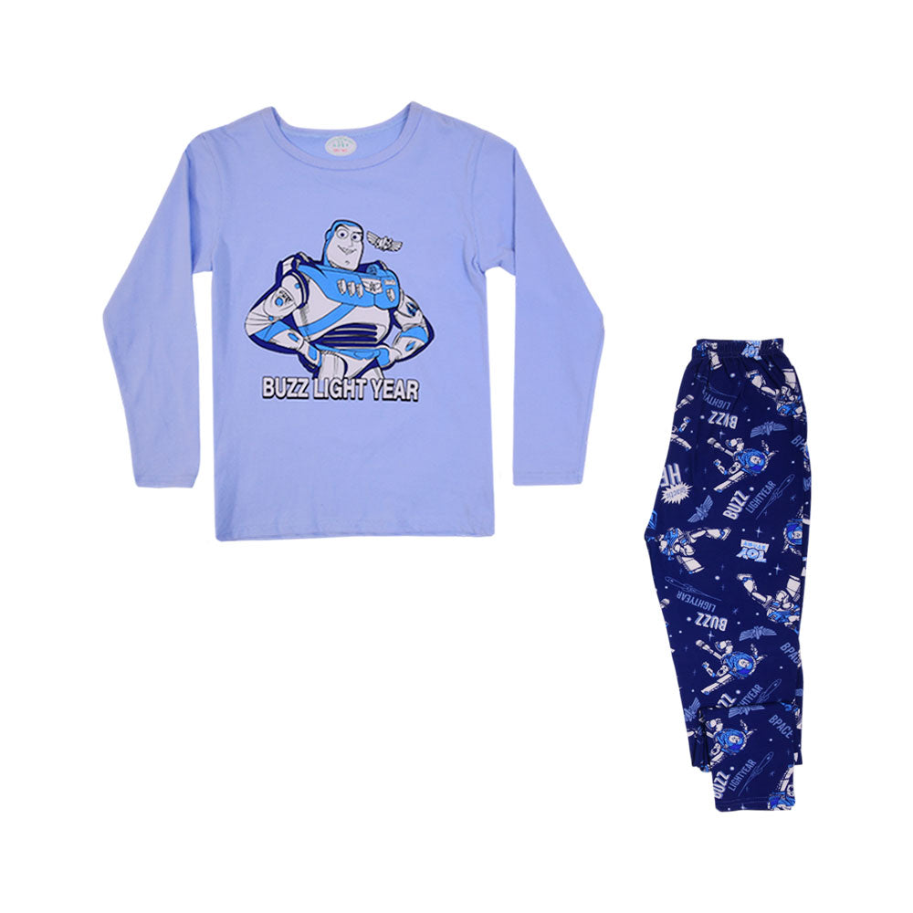 BOYS L/S 2PC SLEEPING SUIT CHR MZW-24 8-9 YEAR N-19