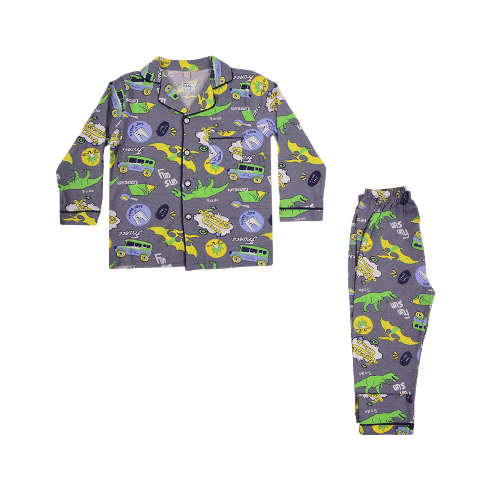 BOYS L/S 2PC SLEEPING SUIT F/O MZW-24 7-8 YEAR NO25