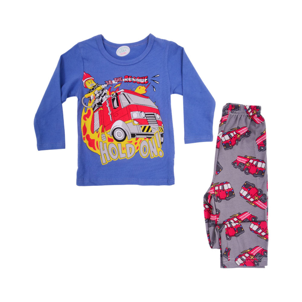 BOYS L/S 2PC SLEEPING SUIT CHR MZW-24 9-12M N-24