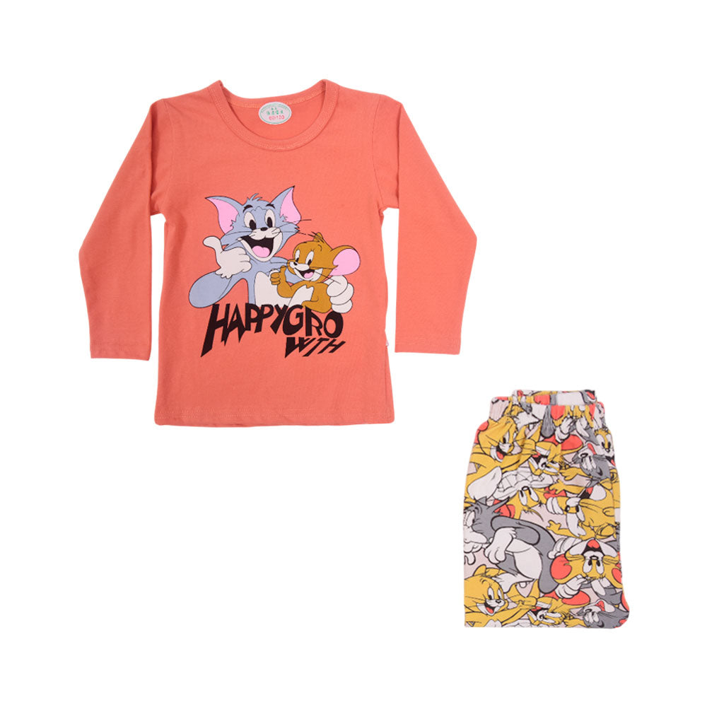 BOYS L/S 2PC SLEEPING SUIT CHR MZW-24 12-18M N-26