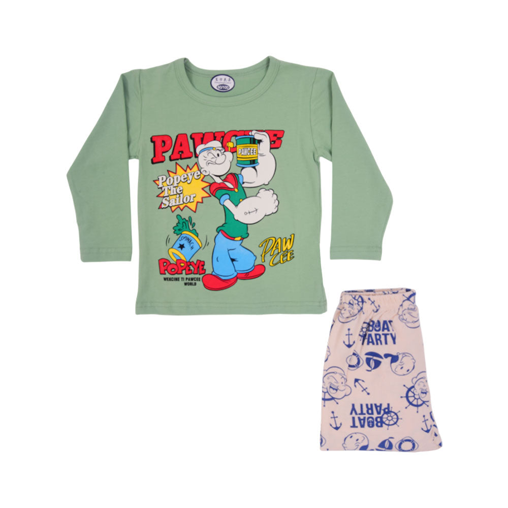 BOYS L/S 2PC SLEEPING SUIT CHR MZW-24 12-18M N-27