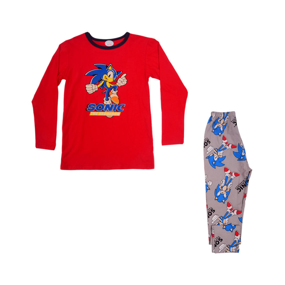 BOYS L/S 2PC SLEEPING SUIT CHR MZW-24 8-9 YEAR N-1