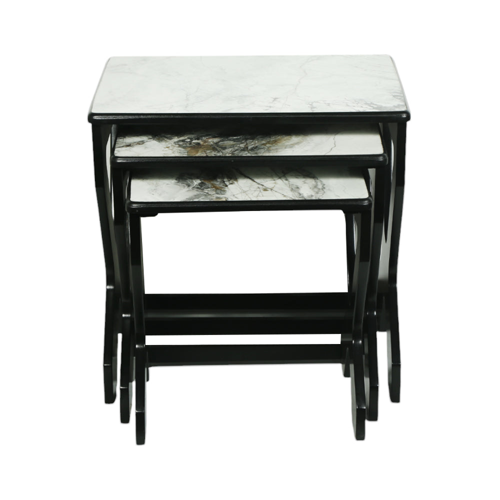 TABLE SQUARE MARBLE 3 PCS SET