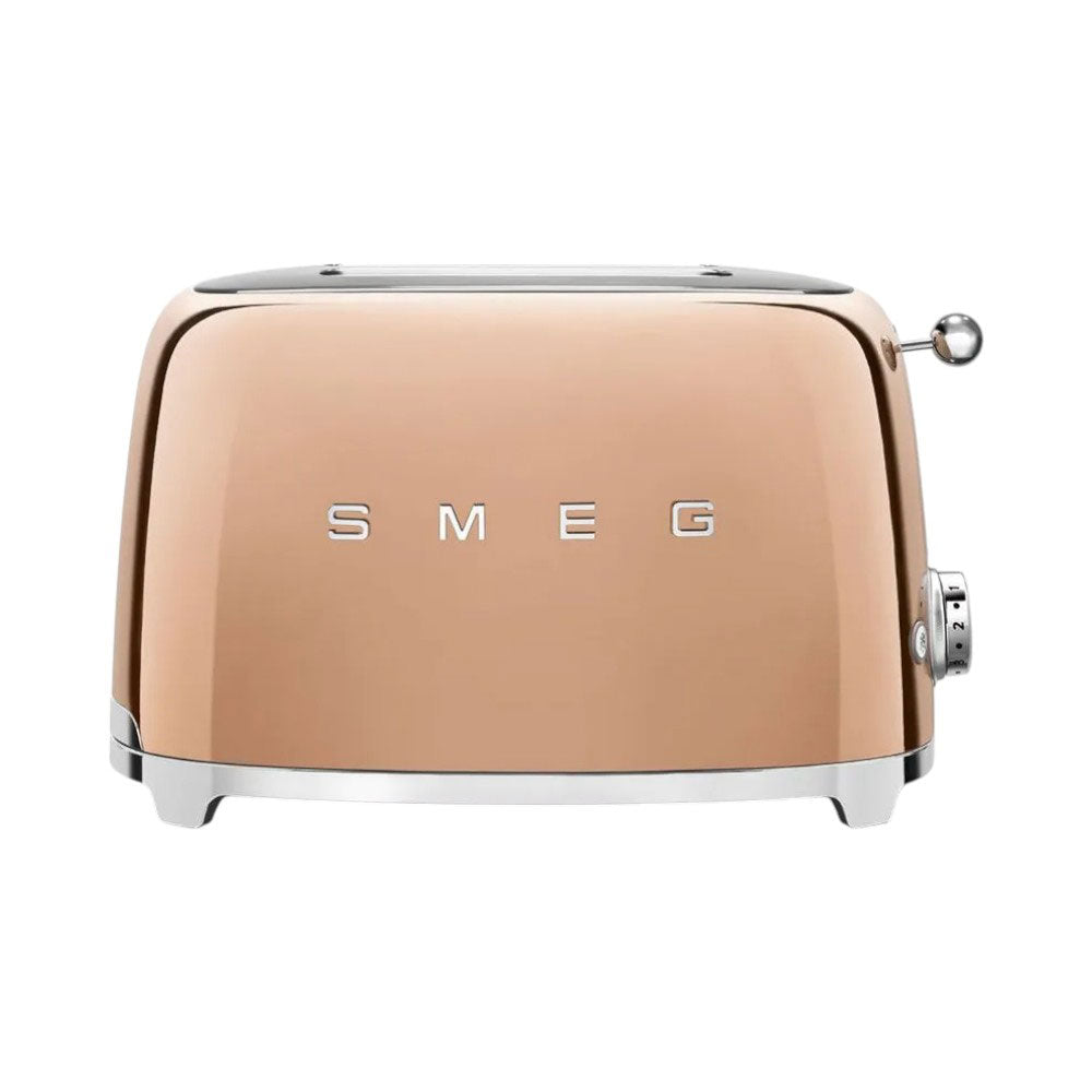 SMEG 50S RETRO TOASTER 2 SLICE ROSE GOLD TSF01RGAU