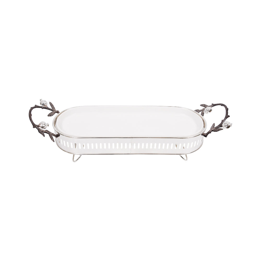 DISH SERVING ORCHID WB-1184