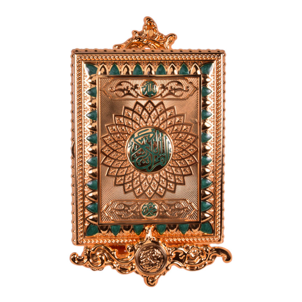 QURAN BOX LARGE GREEN AMG-JB-393LE