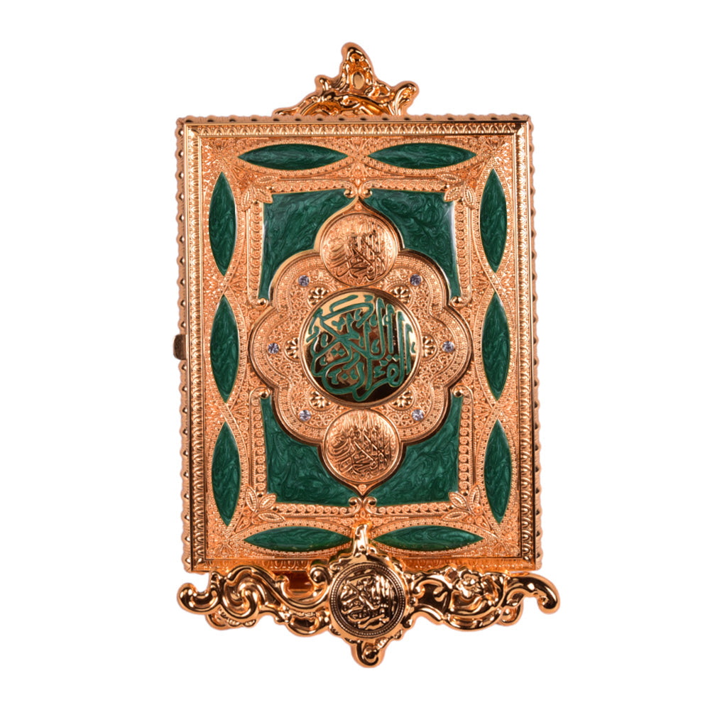 QURAN BOX LARGE GREEN AMG-JB-98LE