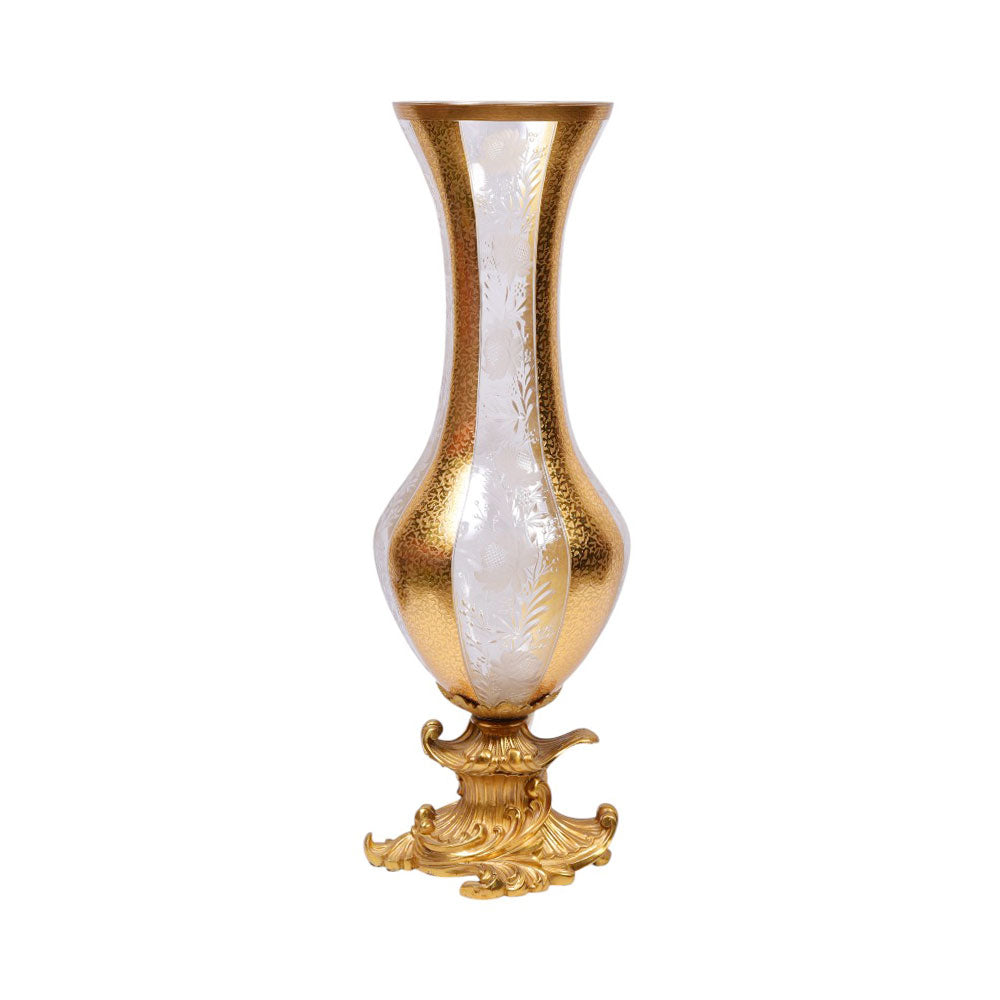 VASE CRYSTAL BRASS E9-V1131-2 JSB01-20