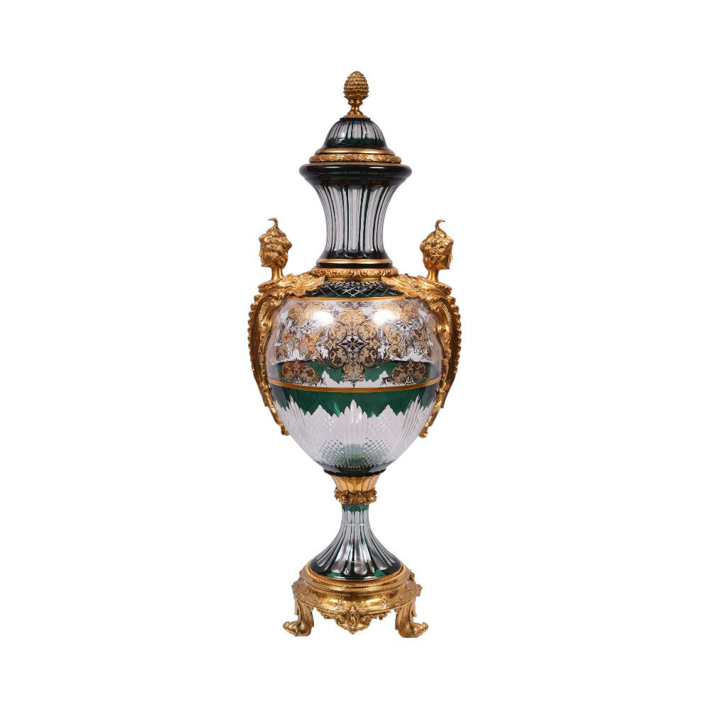 BOWL CANDY CRYSTAL BRASS H-J83-2068 JSB03-A34
