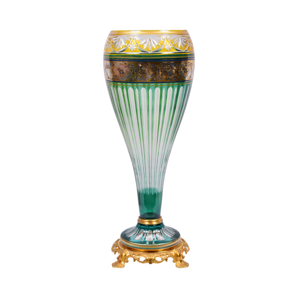 VASE CRYSTAL BRASS E8-V21040-1 JSC11-D25-6
