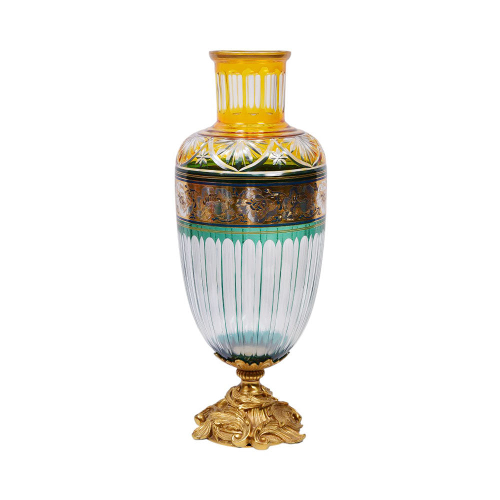 VASE CRYSTAL BRASS E8-V22037-1 JSC11-D25-6