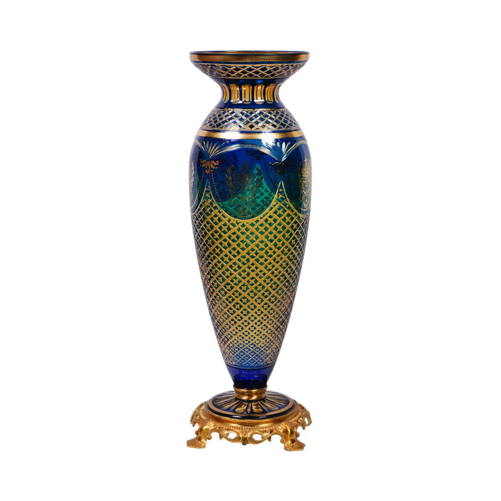 VASE CRYSTAL BRASS E8-V1150-1 JSC20-C201-1