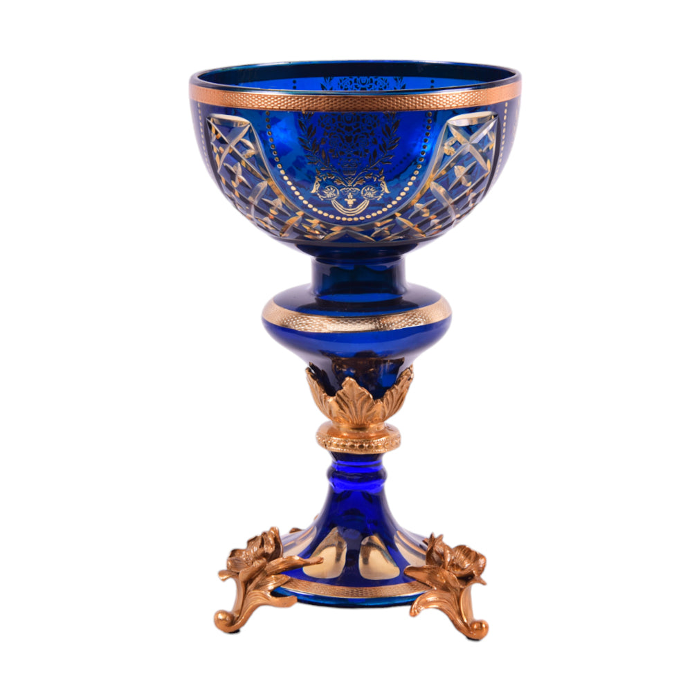 VASE CRYSTAL BRASS E9-C6027-2 JSC20-C201-1