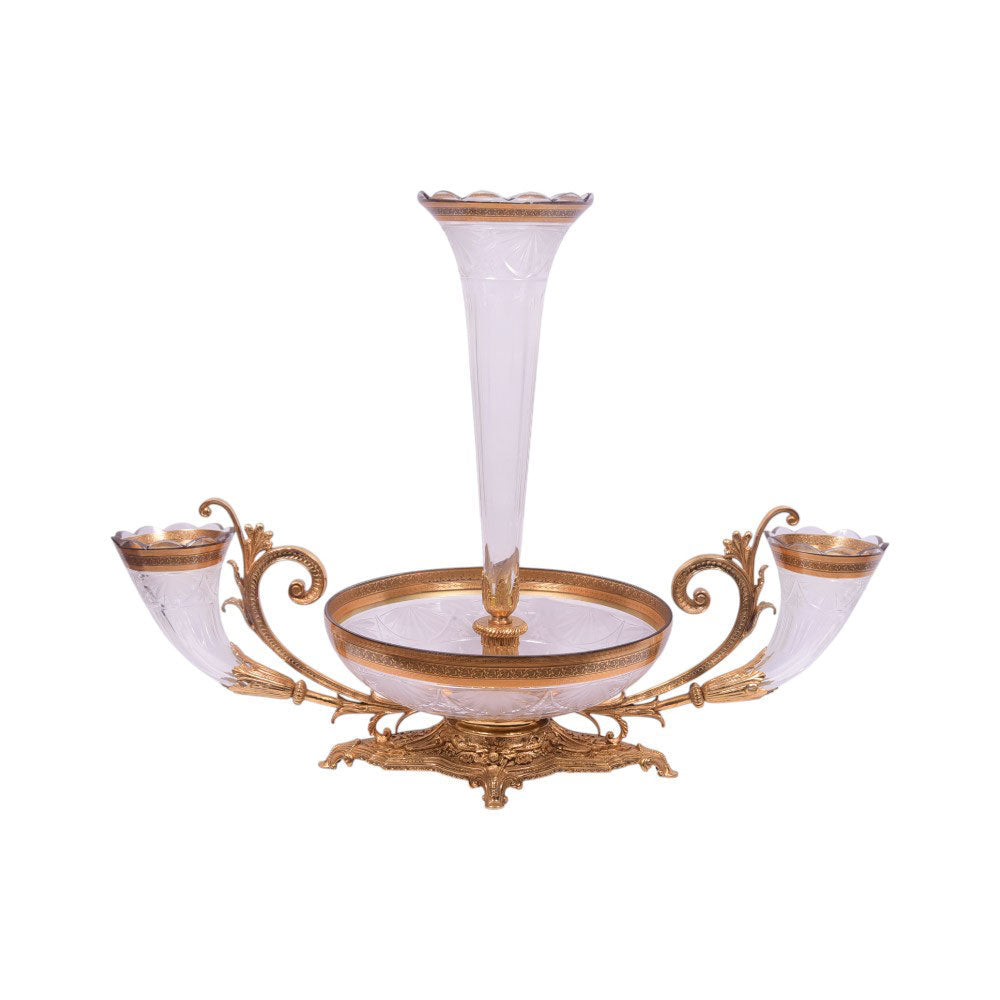 BOWL CRYSTAL BRASS H-B09-3009A JSC04-20