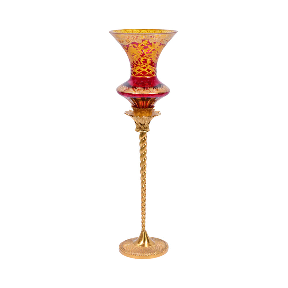 VASE CRYSTAL BRASS IR H2-GC2005-2 EAC144A1-C59