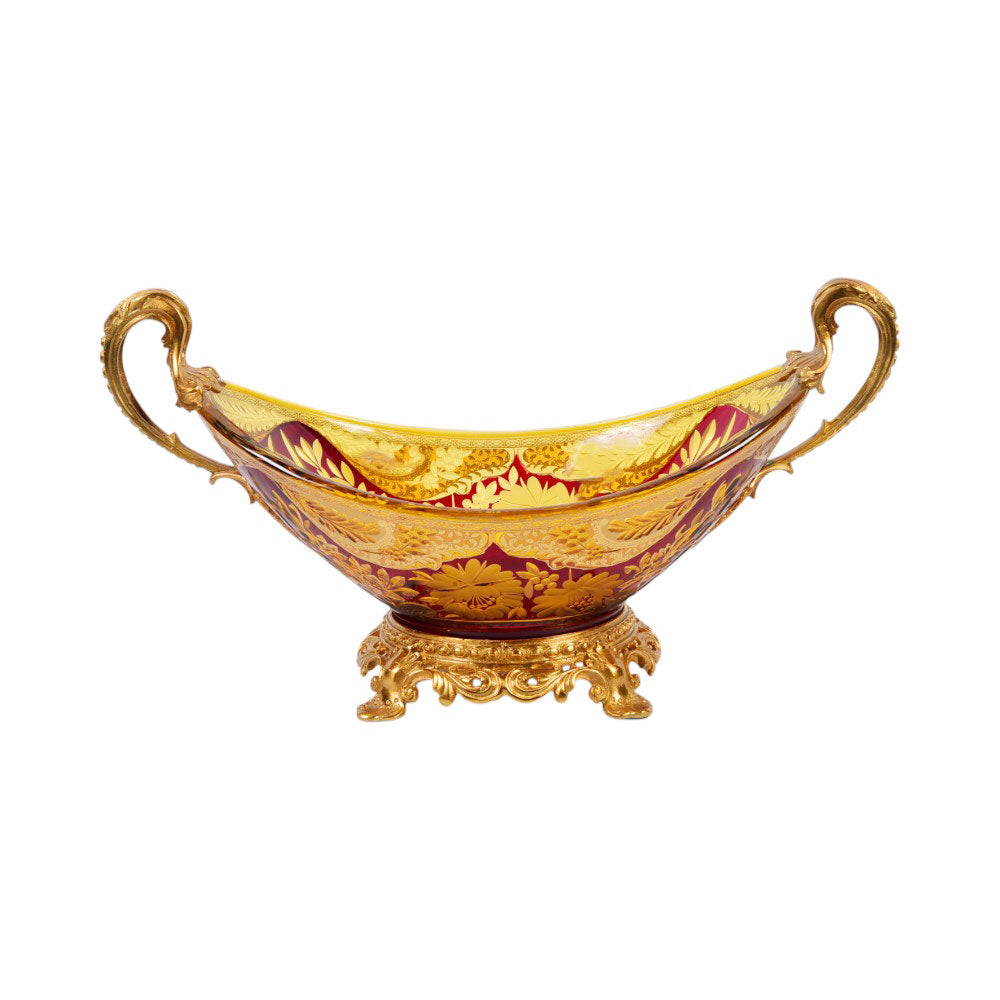 BOWL CRYSTAL BRASS IR H-B19-3017 EAC-144A1-C59