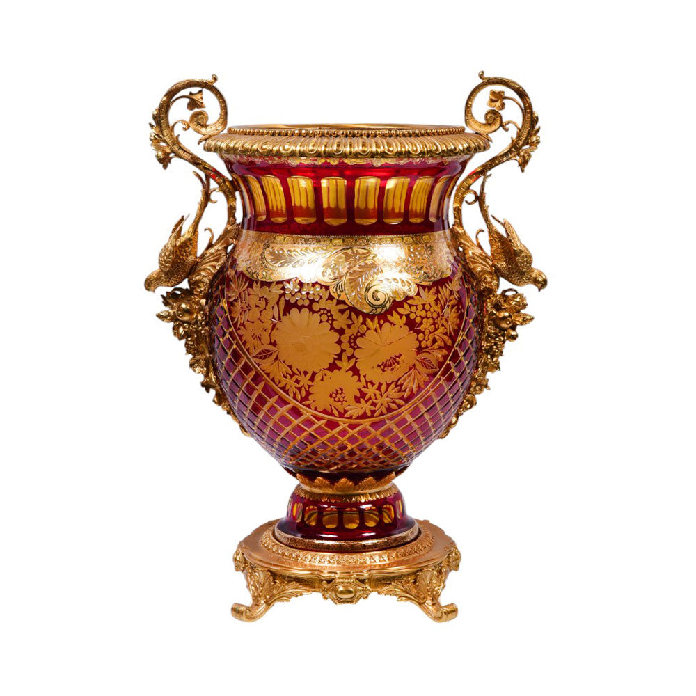 VASE CRYSTAL BRASS IR EV1099-2 EAC-144A1-C59
