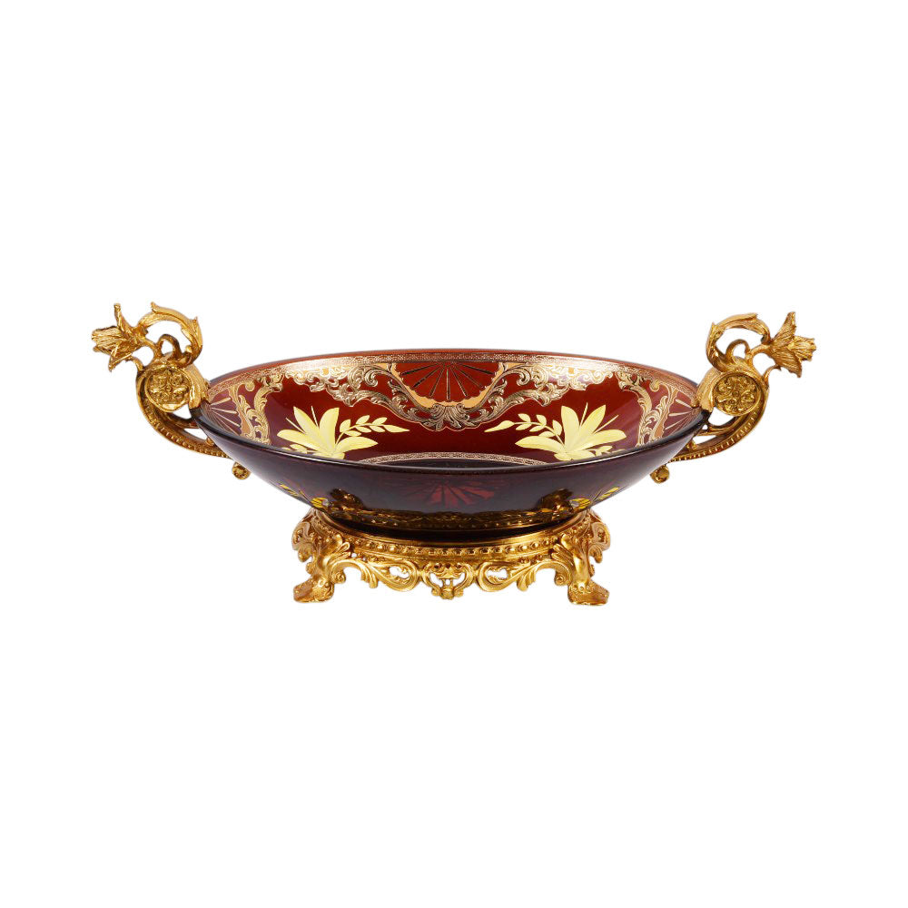 BOWL CRYSTAL BRASS IR EB3015-1 EAC-148B1-C38