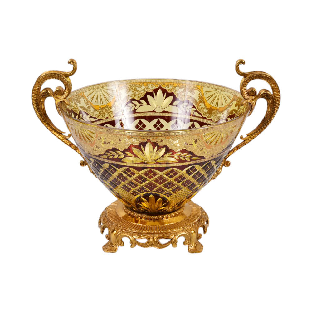 BOWL CRYSTAL BRASS IR H-B30-3027 EAC-148B1-C38