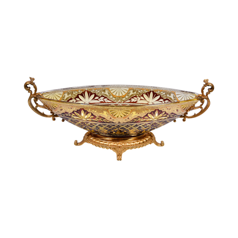 BOWL CRYSTAL BRASS IR H-B44-3037 EAC-148B1-C38