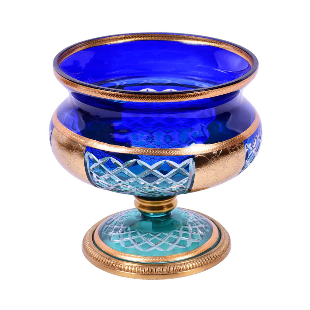 BOWL CRYSTAL BRASS IR E9-B23004-3 JSC24-713