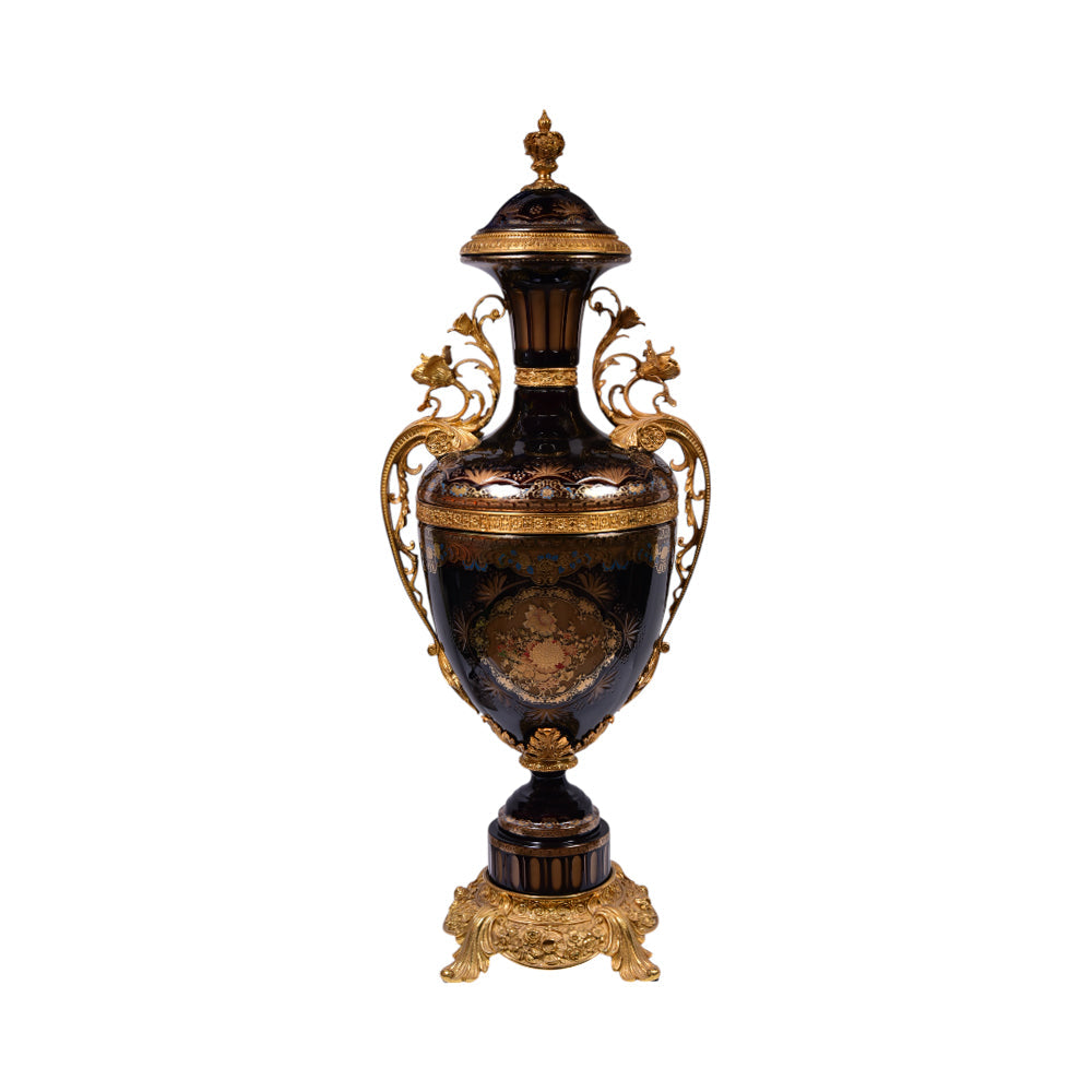 BOWL  CANDY CRYSTAL BRASS IR EJ2102-1 PCT02-9