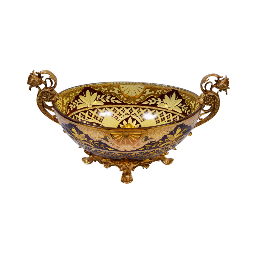 BOWL CRYSTAL BRASS IR EB3014-2 EAC-148B1-C38