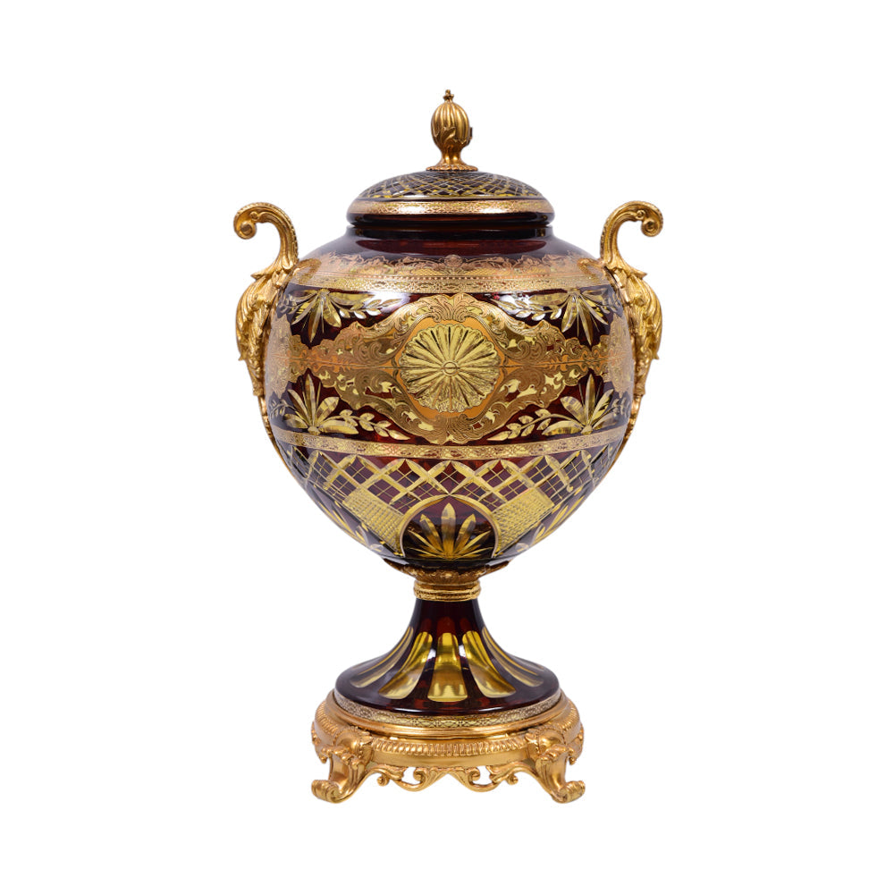 BOWL CANDY CRYSTAL BRASS IR E22012-1 EAC-148B1-C38