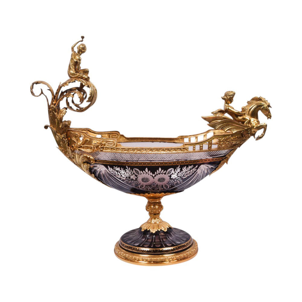 BOWL CRYSTAL BRASS IR H-B850-3036 EA238-A1-C71