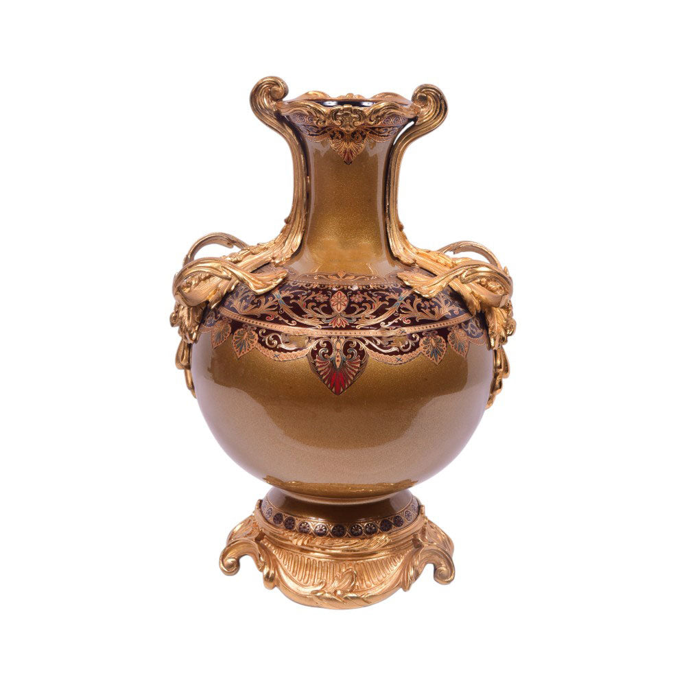 VASE CRYSTAL BRESS IR E21017-1 PA102RG-C63