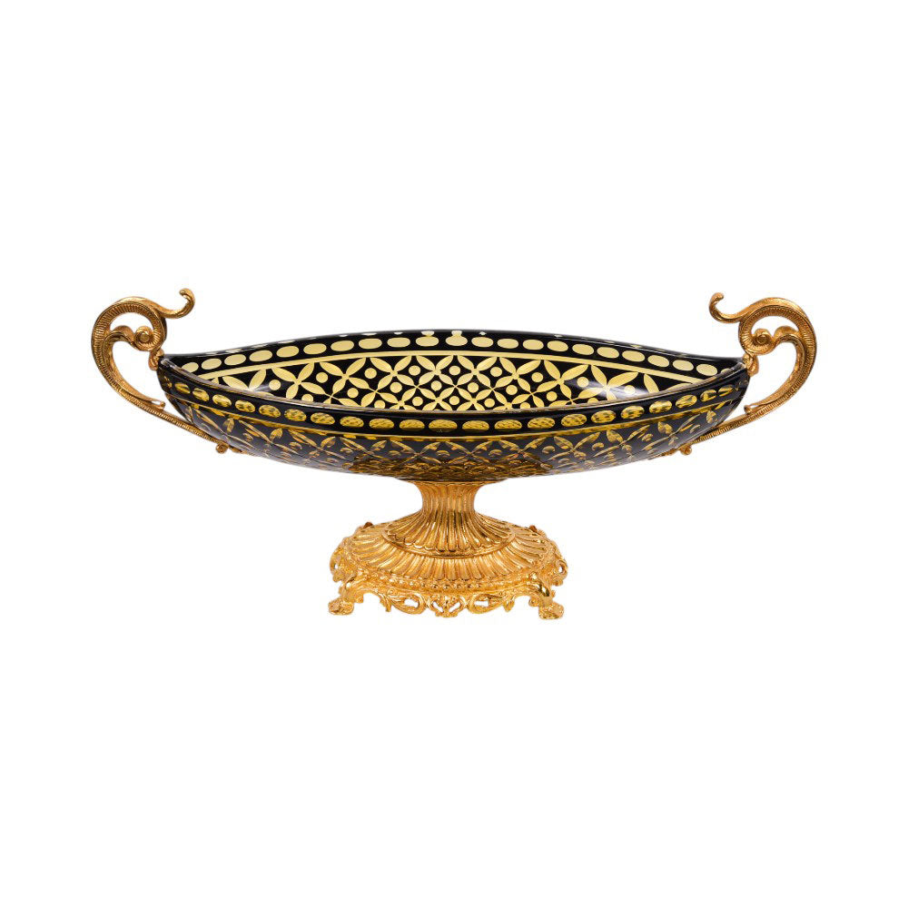 BOWL CRYSTAL BRASS IR H-B01-3001 C-102-1