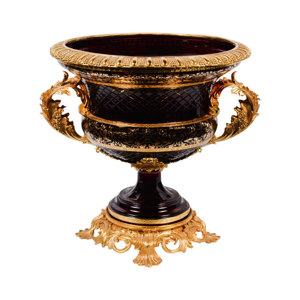 BOWL CRYSTAL BRASS IR E23003-1 PCT204-4