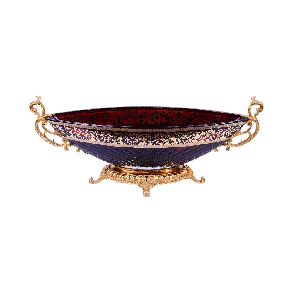 BOWL CRYSTAL BRASS IR H-B44-3037 PCT204-4