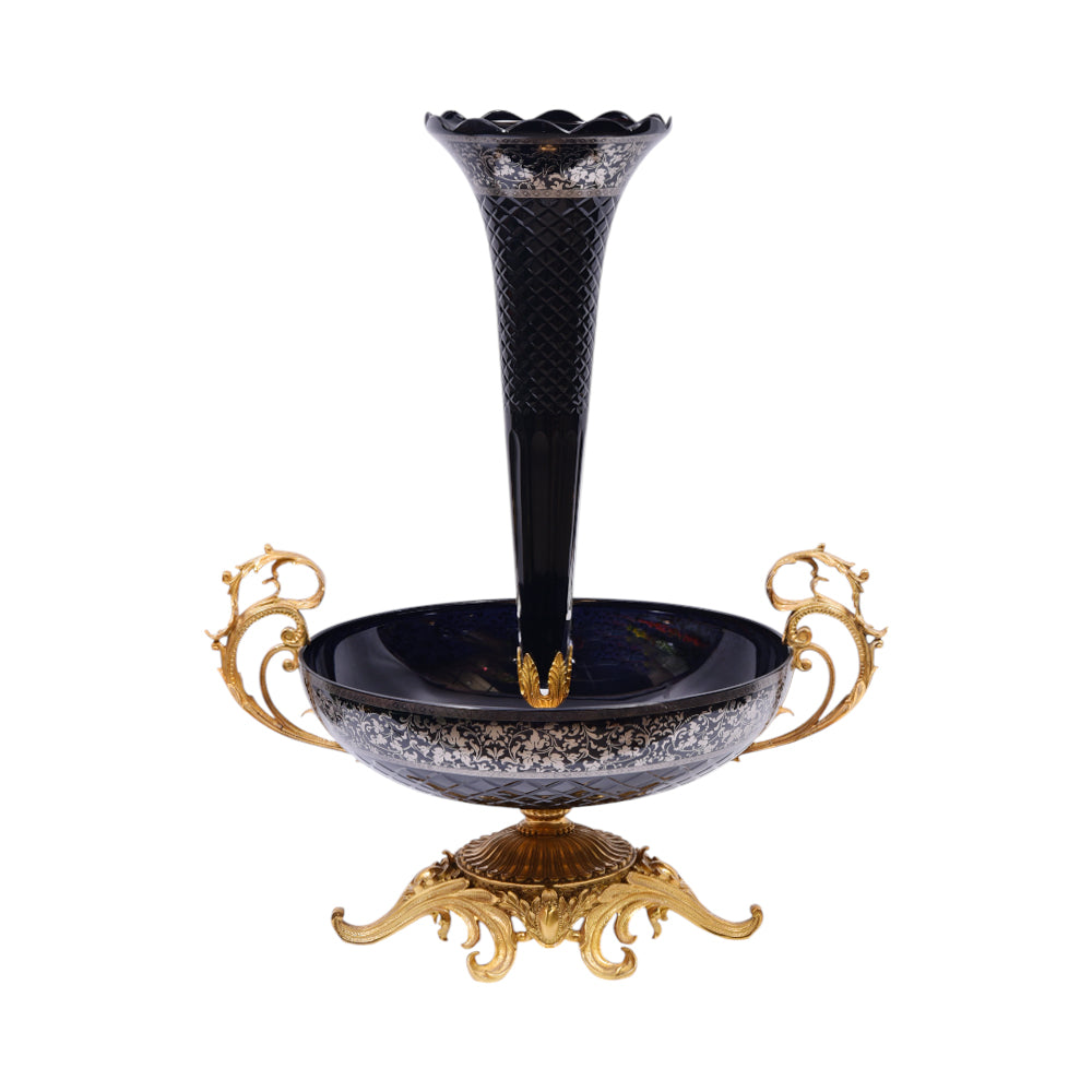 BOWL CRYSTAL BRASS IR H-B10-3008 PCT204-1