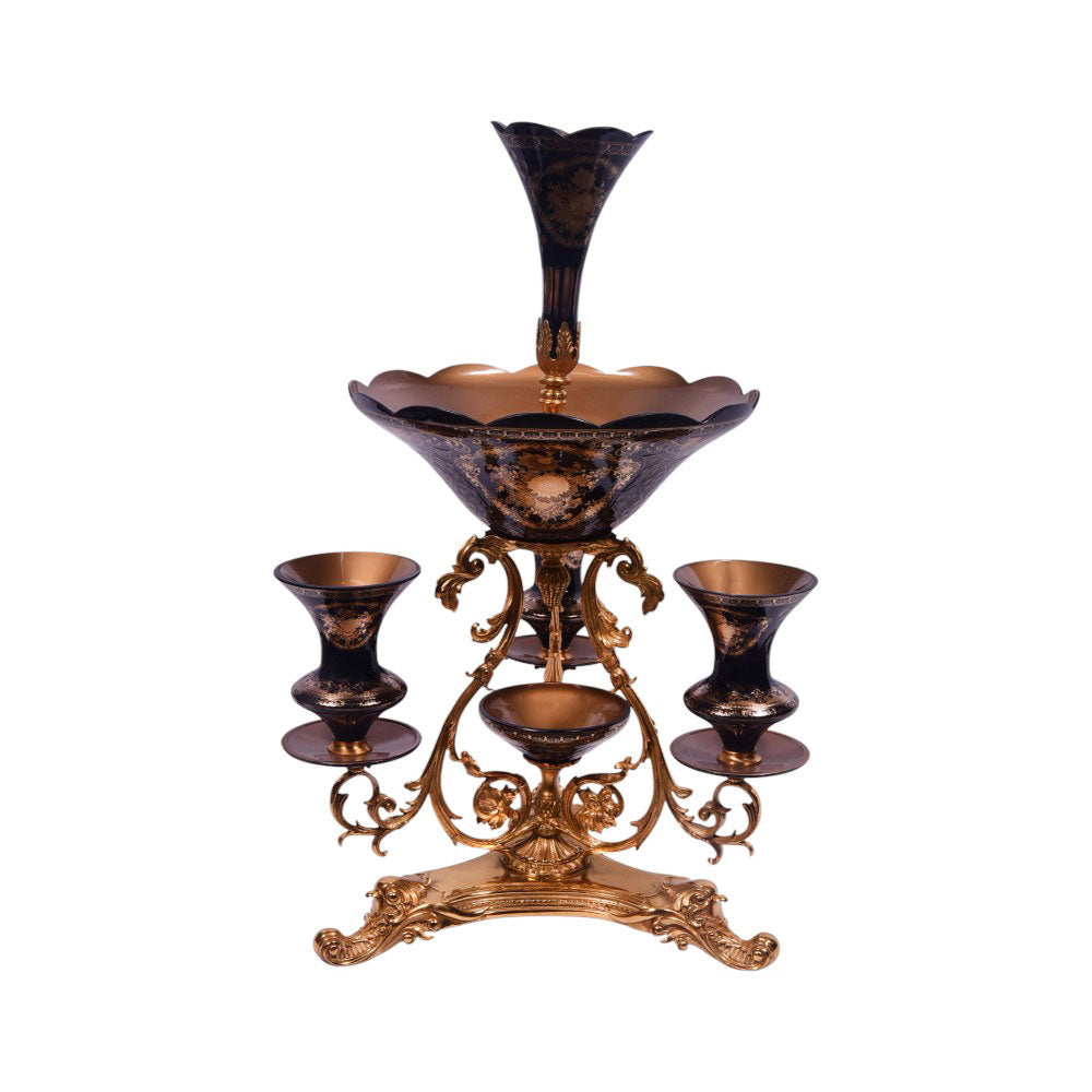 BOWL CRYSTAL BRASS IR H-A37 PCT02-2