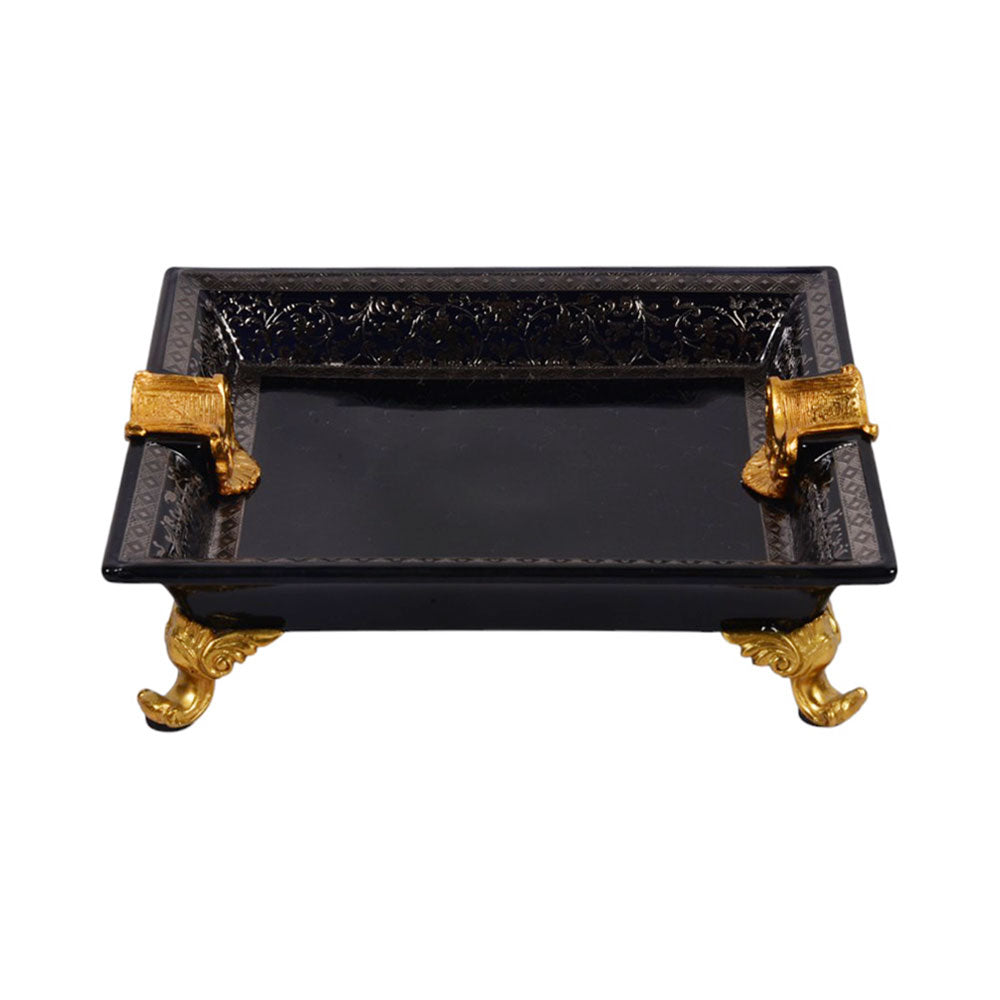 ASHTRAY CRYSTAL BRASS IR H-P36-5032 PCT204-1