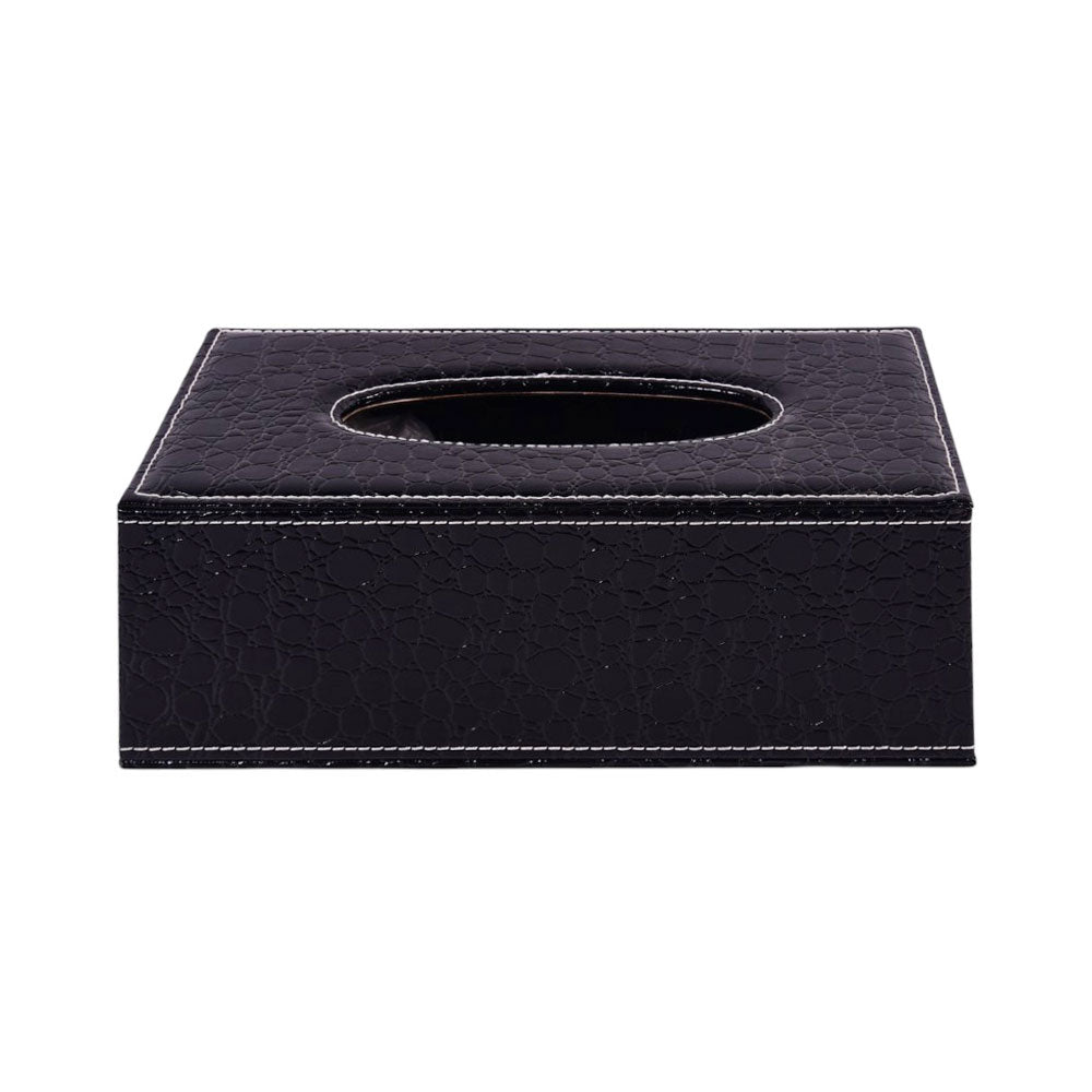 TISSUE BOX LEATHER SNAKE 1024