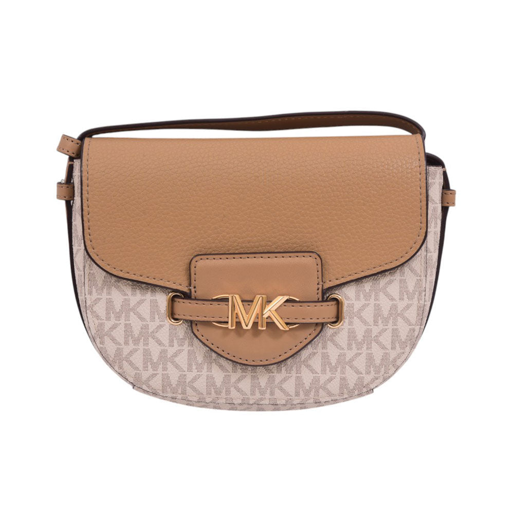 MK REED CROSS BODY BAG 35F3G6RC1B (SM) CAMEL MULTI (IR)
