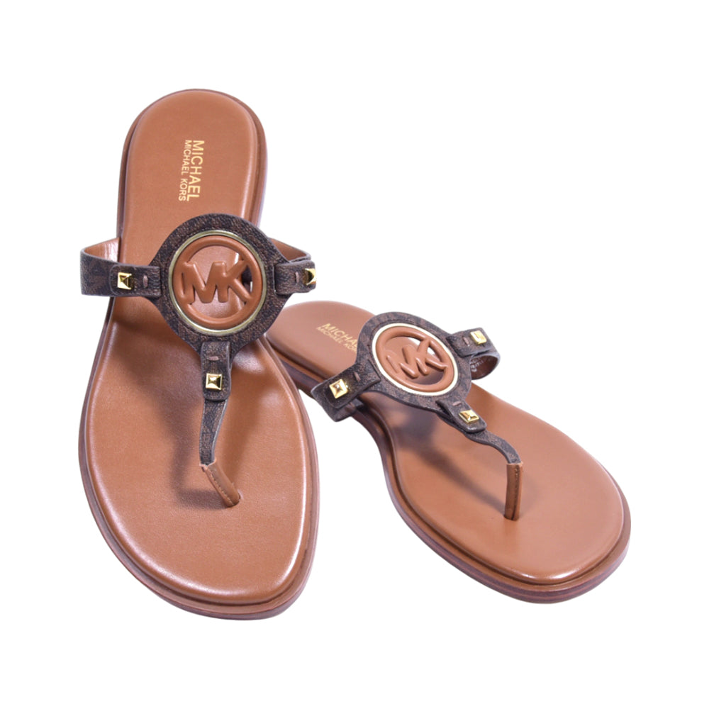 M.K SLIPPER AUBREY THONG 49R4AUFA1B BROWN 9 INCH