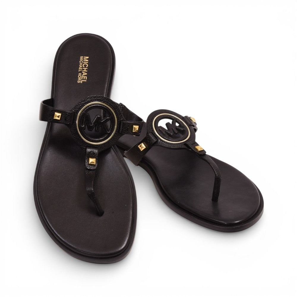 M.K SLIPPER AUBREY THONG 49R4AUFA1L BLACK 9.5 INCH